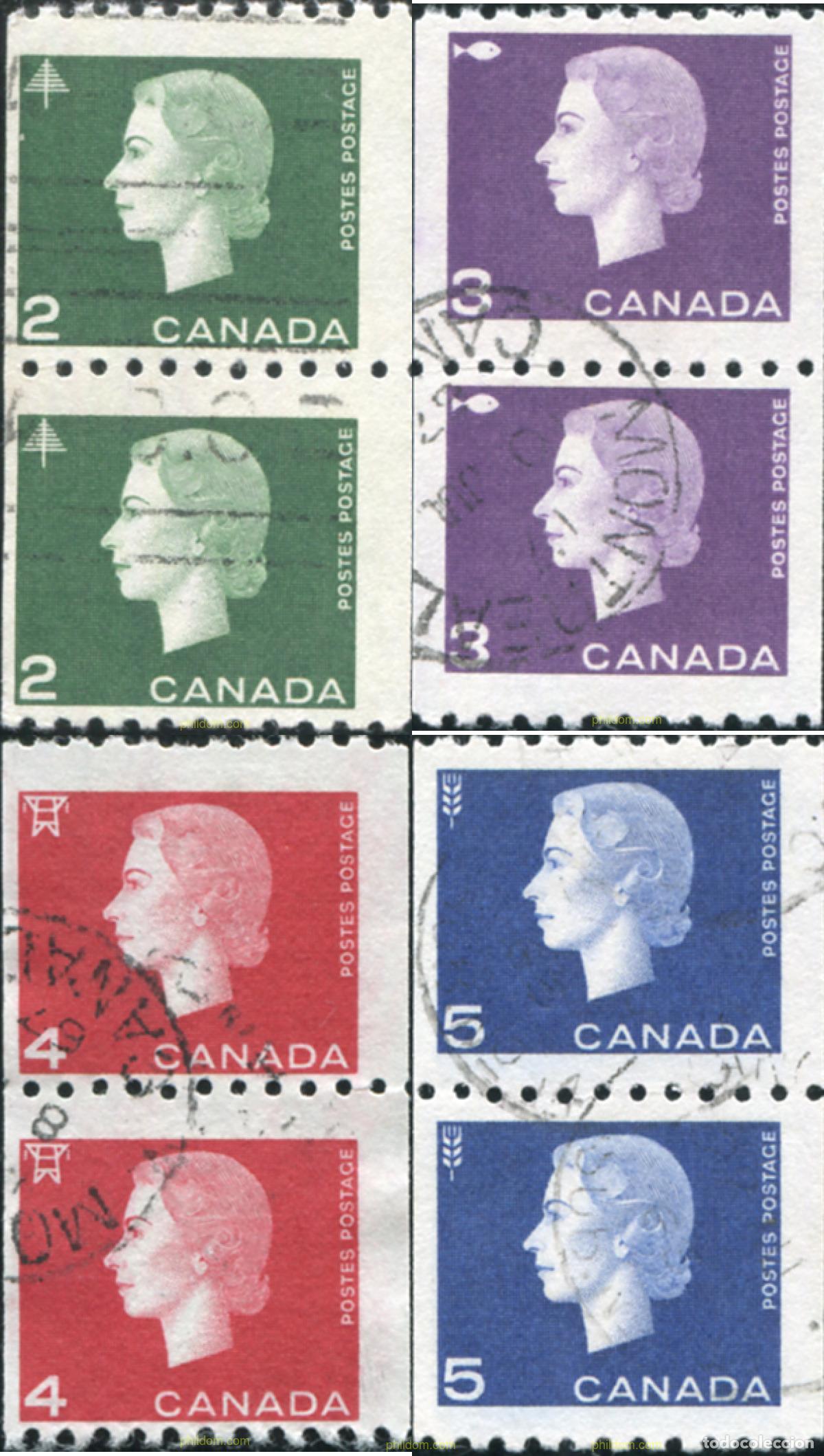 Sellos: 797473 USED CANADA 1962 REINA ISABEL II Y SIMBOLOS DE LAS ACTIVIDADES NACIONALES