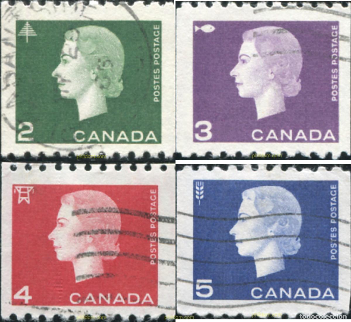 Sellos: 797474 USED CANADA 1962 REINA ISABEL II Y SIMBOLOS DE LAS ACTIVIDADES NACIONALES