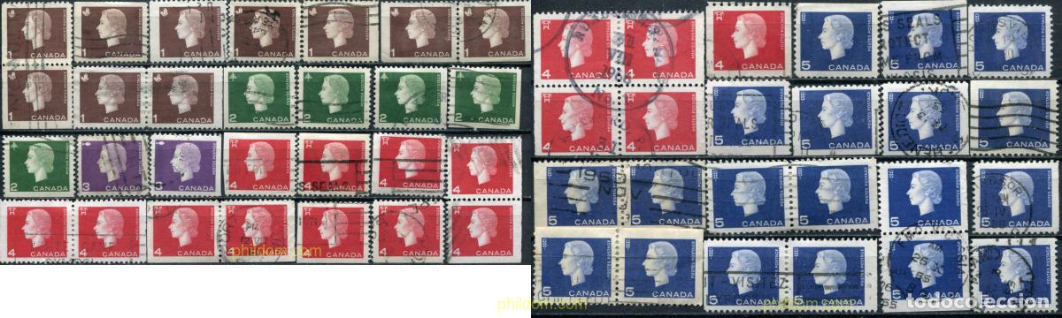Sellos: 797476 USED CANADA 1962 REINA ISABEL II Y SIMBOLOS DE LAS ACTIVIDADES NACIONALES