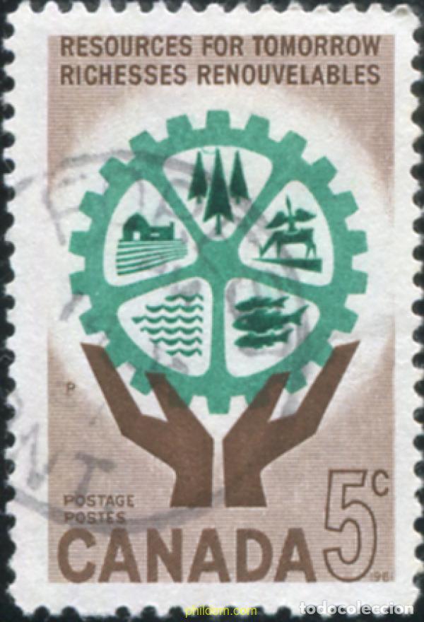 Sellos: 797477 USED CANADA 1961 ENERGIAS RENOVABLES