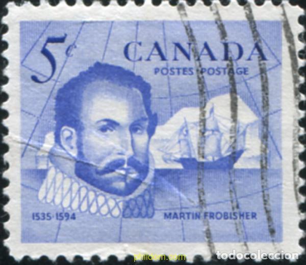 Sellos: 797485 USED CANADA 1963 SIR MARTIN FROBISHER, EXPLORADOR DEL NORTE