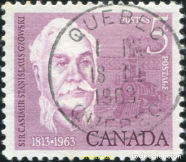 Sellos: 797483 USED CANADA 1963 150 ANIVERSARIO DEL INGENIERO FERROVIARIO CASIMIR STANISLAS GZOWSKI