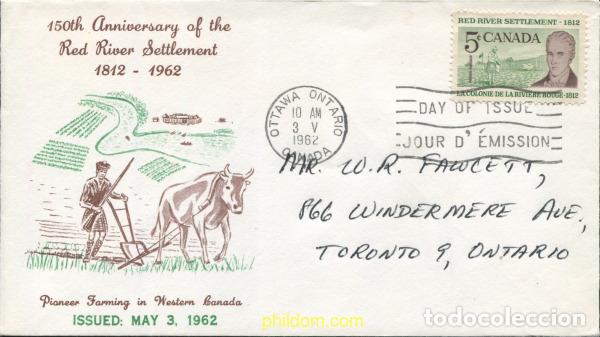 Sellos: 797491 USED CANADA 1962 150 ANIVERSARIO DE LA COLONIA DE LA RIVIERE ROUGE