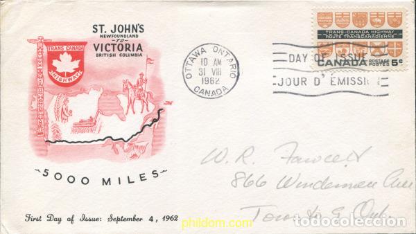 Sellos: 797489 USED CANADA 1962 INAUGURACION DE LA CARRETERA TRANSCANADIENSE