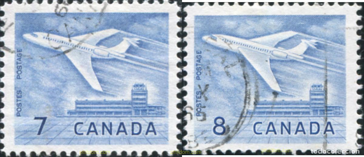 Sellos: 797496 USED CANADA 1964 AVION A REACCION