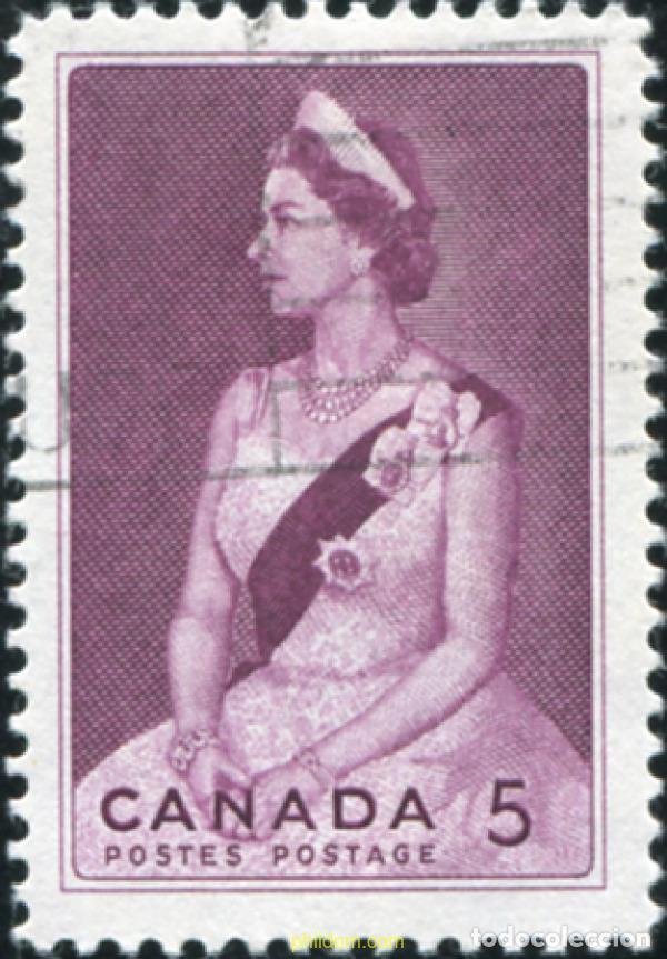 Sellos: 797503 USED CANADA 1964 VISITA REAL
