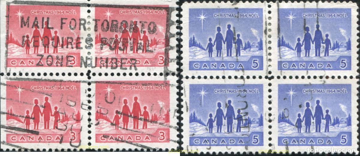Sellos: 797506 USED CANADA 1964 NAVIDAD