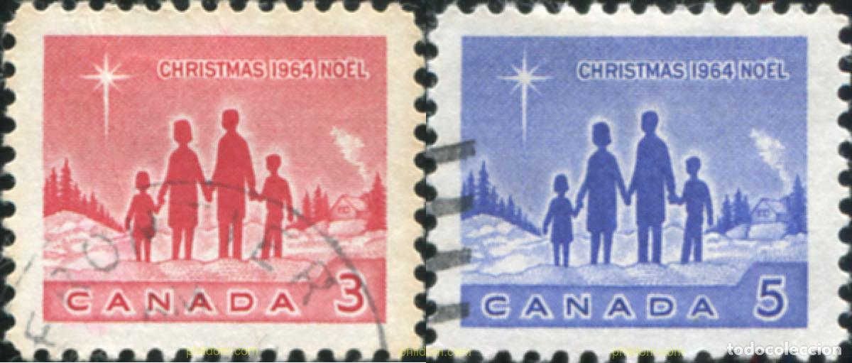 Sellos: 797504 USED CANADA 1964 NAVIDAD