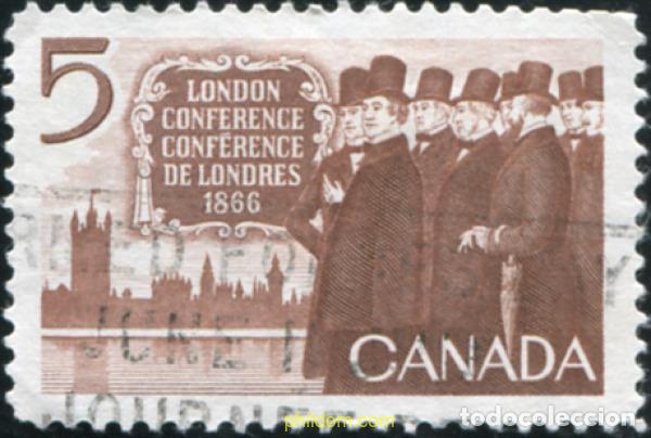 Sellos: 797527 USED CANADA 1966 CENTENARIO DE LA CONFERENCIA DE LONDRES