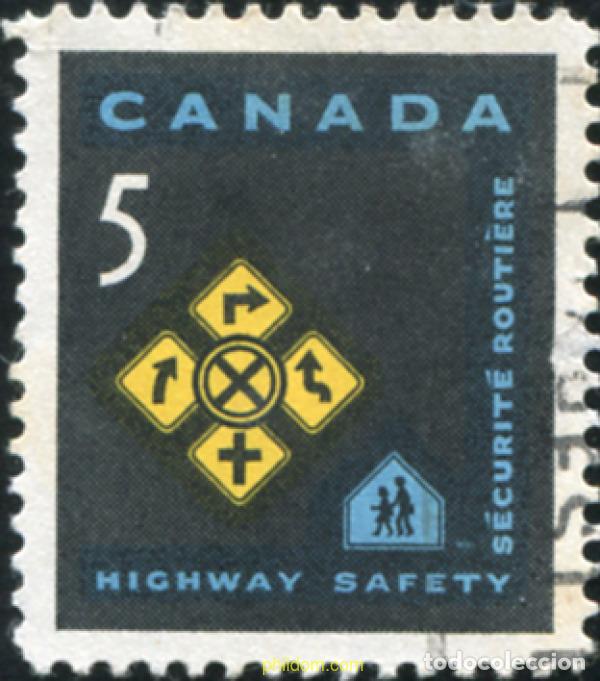 Sellos: 797526 USED CANADA 1966 12 CONFERENCIA NACIONAL DE LA SEGURIDAD VIAL