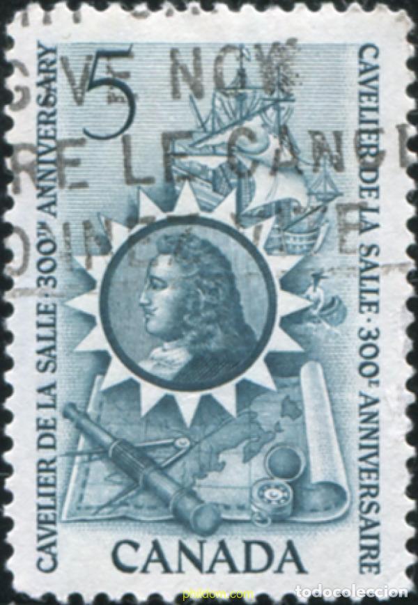 Sellos: 797525 USED CANADA 1966 3 CENTENARIO DE LA LLEGADA DE RENE-ROBERT CAVALIER DE LA SALLE