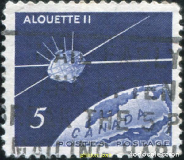 Sellos: 797524 USED CANADA 1966 LANZAMIENTO DEL SATELITE CANADIENSE &rdquo;ALOUETTE II&rdquo;