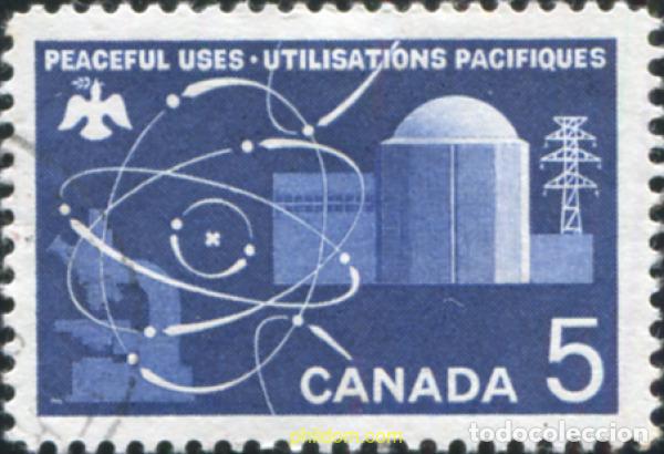 Sellos: 797528 USED CANADA 1966 UTILIZACION PACIFICA DE LA ENERGIA ATOMICA