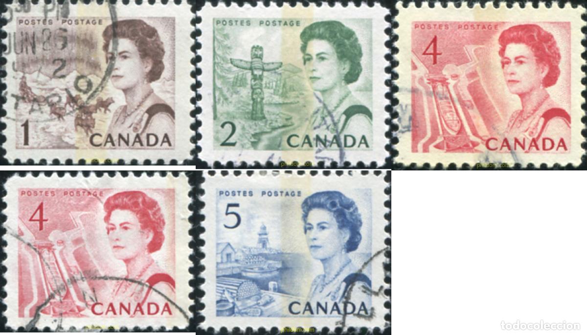 Sellos: 797614 USED CANADA 1967 REINA ISABEL II Y VISTAS
