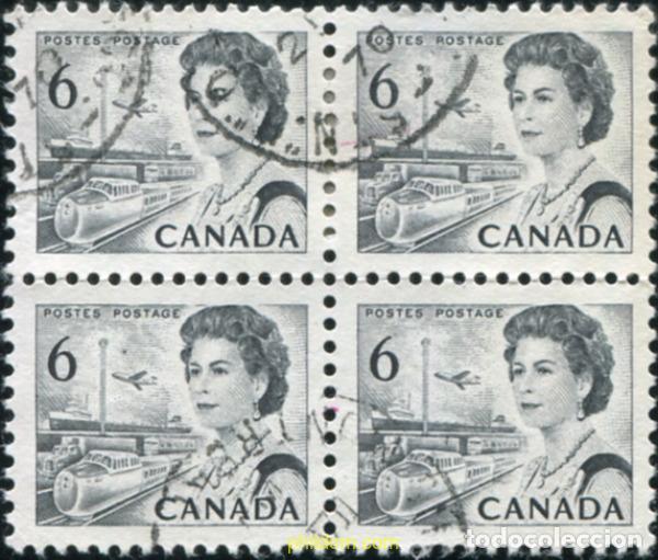 Sellos: 797657 USED CANADA 1970 SERIE BASICA