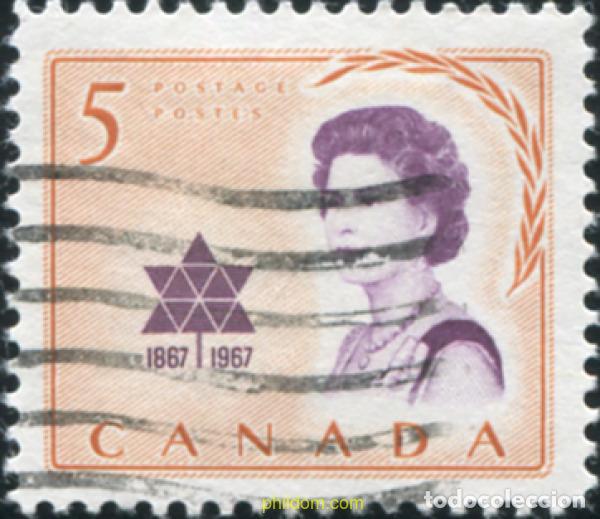 Sellos: 797795 USED CANADA 1967 VISITA REAL