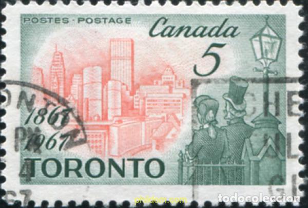 Sellos: 797799 USED CANADA 1967 CENTENARIO DE TORONTO, CAPITAL DE ONTARIO