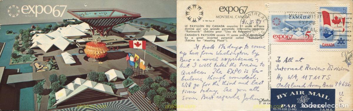 Sellos: 797802 USED CANADA 1967 EXPOSICION INTERNACIONAL DE MONTREAL