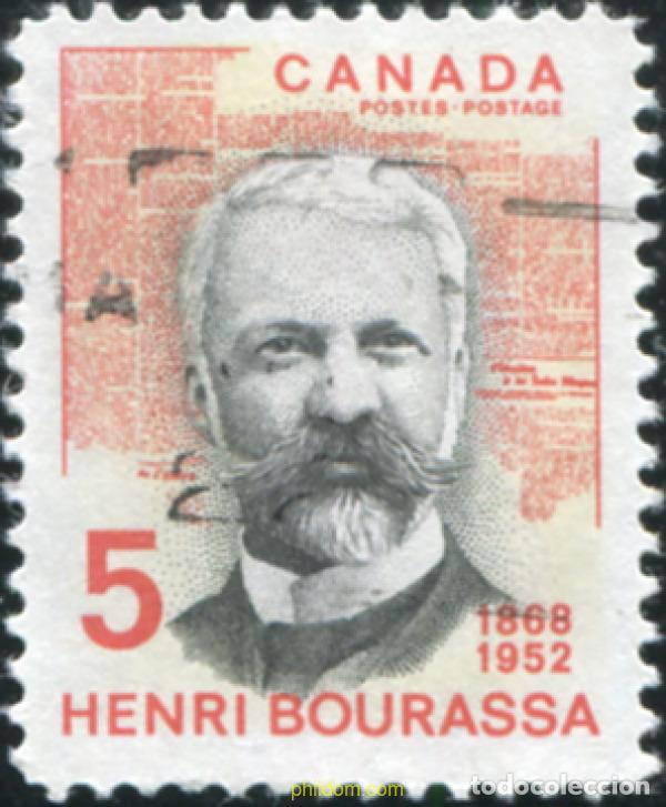 Sellos: 797823 USED CANADA 1968 CENTENARIO DEL NACIMIENTO DE HENRI BOURASSA