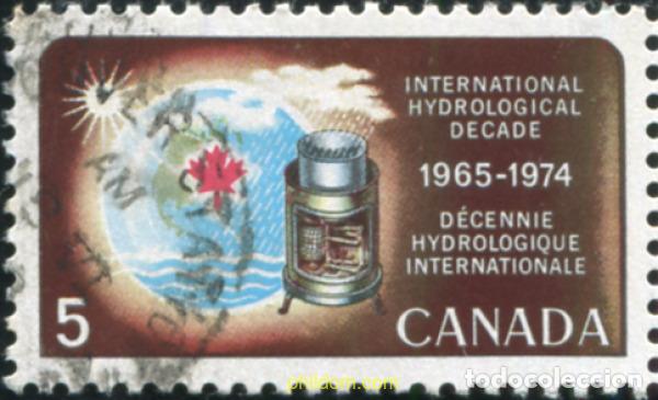 Sellos: 797814 USED CANADA 1968 DECENIO HIDROLOGICO INTERNACIONAL
