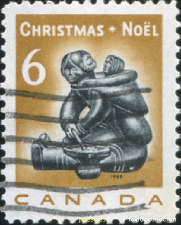Sellos: 797836 USED CANADA 1968 NAVIDAD