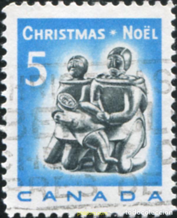 Sellos: 797834 USED CANADA 1968 NAVIDAD - Foto 1