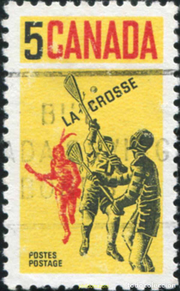 Sellos: 797819 USED CANADA 1968 JUEGOS DE PELOTA LA CROSSE