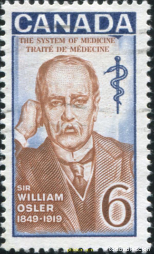 Sellos: 797856 USED CANADA 1969 50 ANIVERSARIO DE LA MUERTE DEL DOCTOR SIR WILLIAM OSLER