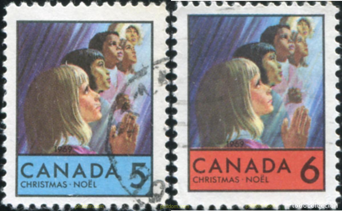 Sellos: 797860 USED CANADA 1969 NAVIDAD - Foto 1