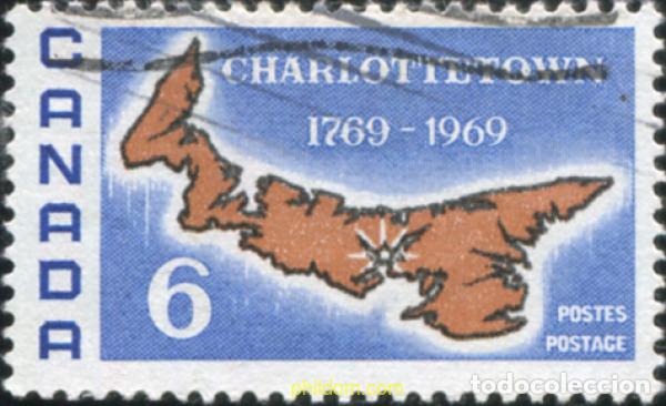Sellos: 797857 USED CANADA 1969 BICENTENARIO DE LA VILLA DE CHARLOTTETOWN, CAPITAL DE LA ISLA DE PRINCIPE E