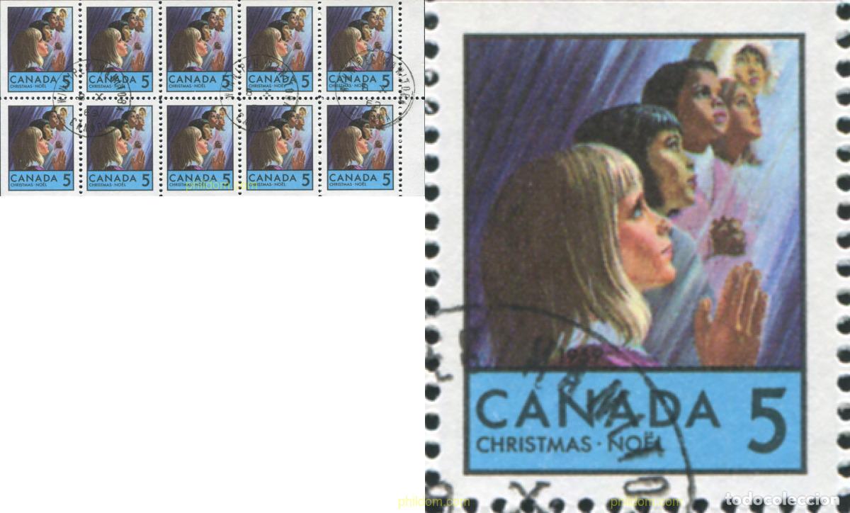 Sellos: 797873 USED CANADA 1969 NAVIDAD