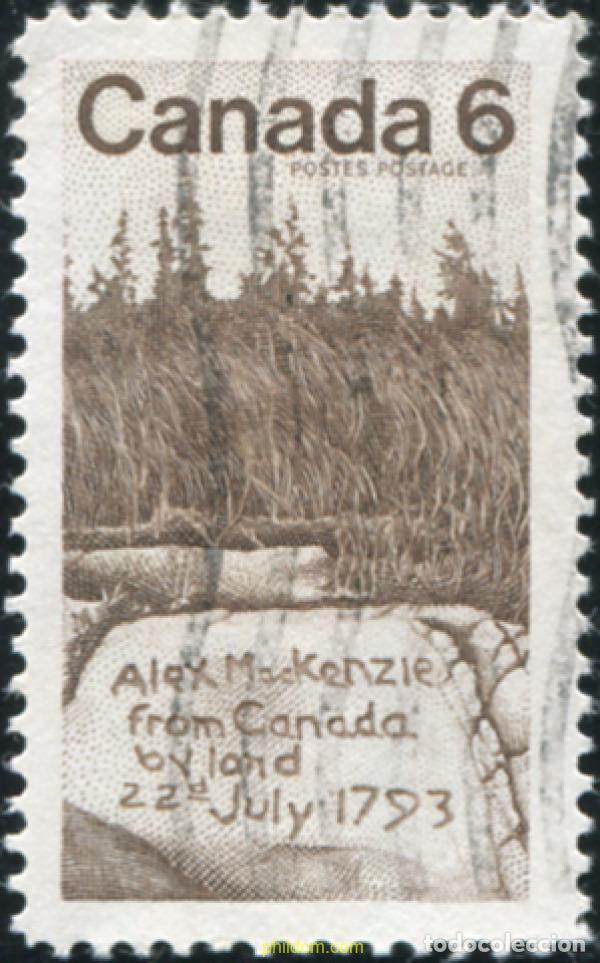 Sellos: 797886 USED CANADA 1970 150 ANIVERSARIO DE LA MUERTE DE SIR ALEXANDER MACKENZIE, EXPLORADOR