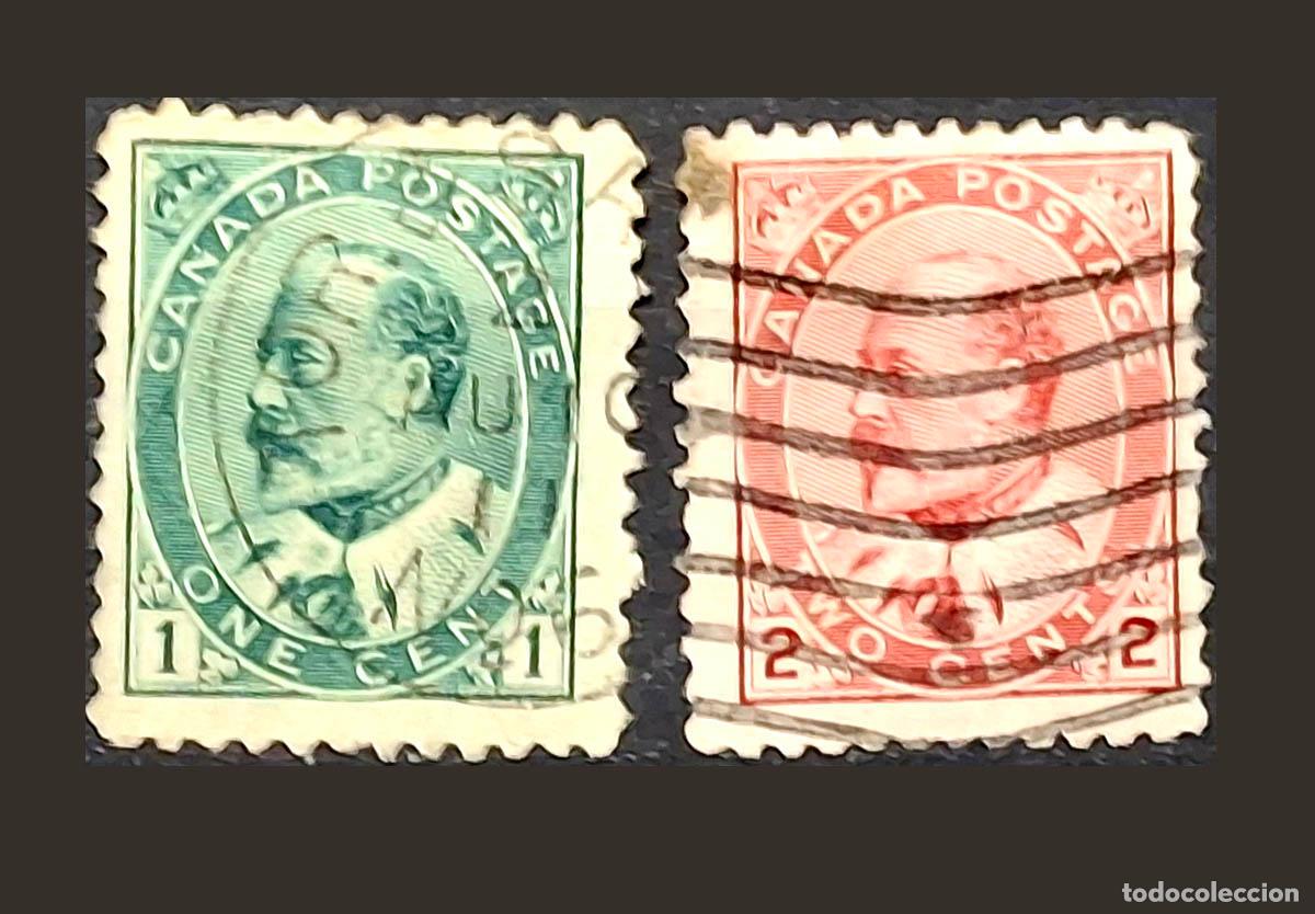 Briefmarken: 1903, 2 sellos de Canad&aacute; -Eduardo VII
