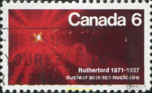 Sellos: 797936 USED CANADA 1971 CENTENARIO DEL NACIMIENTO DE SIR ERNEST RUTHERFORD
