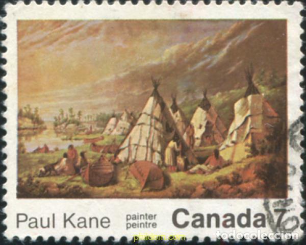 Sellos: 797945 USED CANADA 1971 CENTENARIO DE LA MUERTE DE PAUL KANE