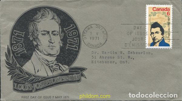 Sellos: 797951 USED CANADA 1971 100 ANIVERSARIO DE LA MUERTE DEL POLITICO LOUIS-JOSEPH PAPINEAU