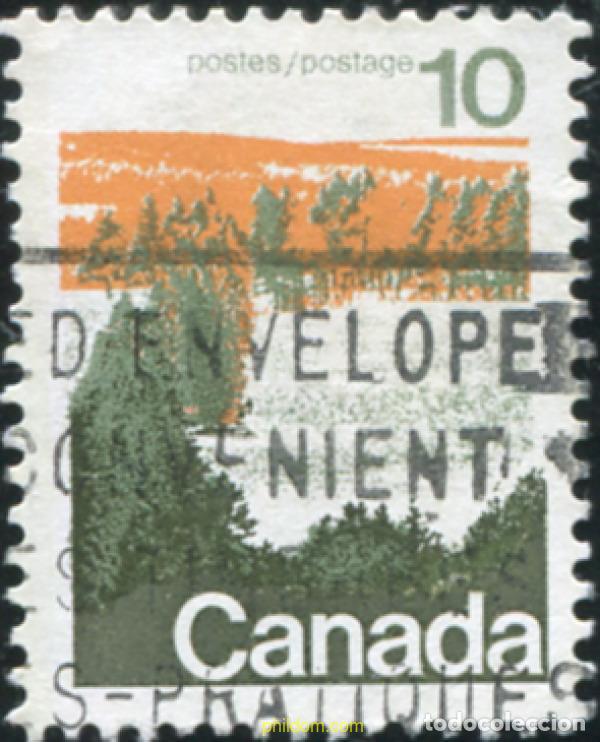 Sellos: 797962 USED CANADA 1972 SERIE BASICA