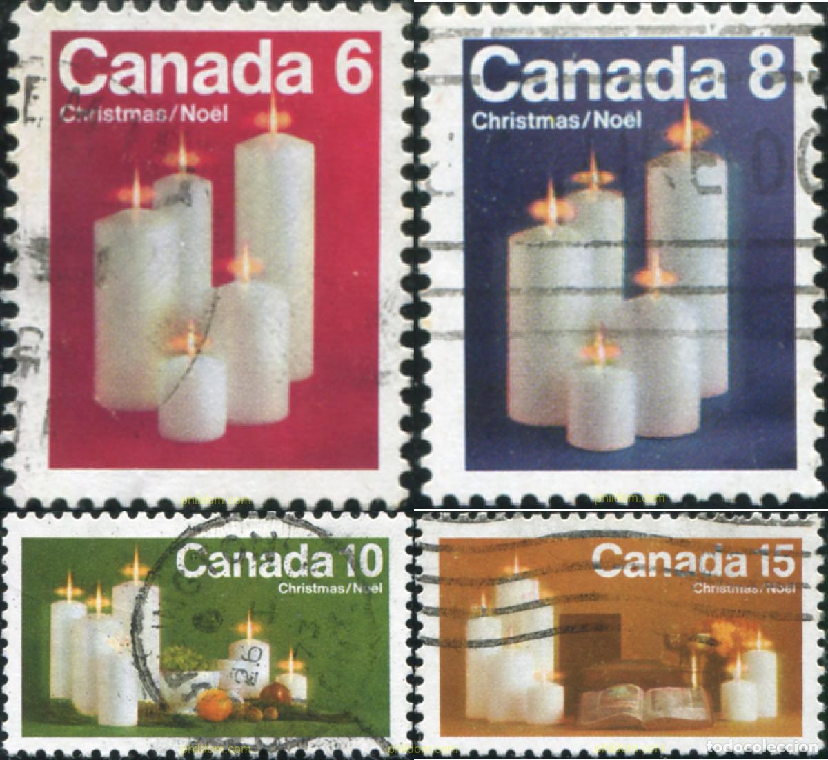 Sellos: 798042 USED CANADA 1972 NAVIDAD