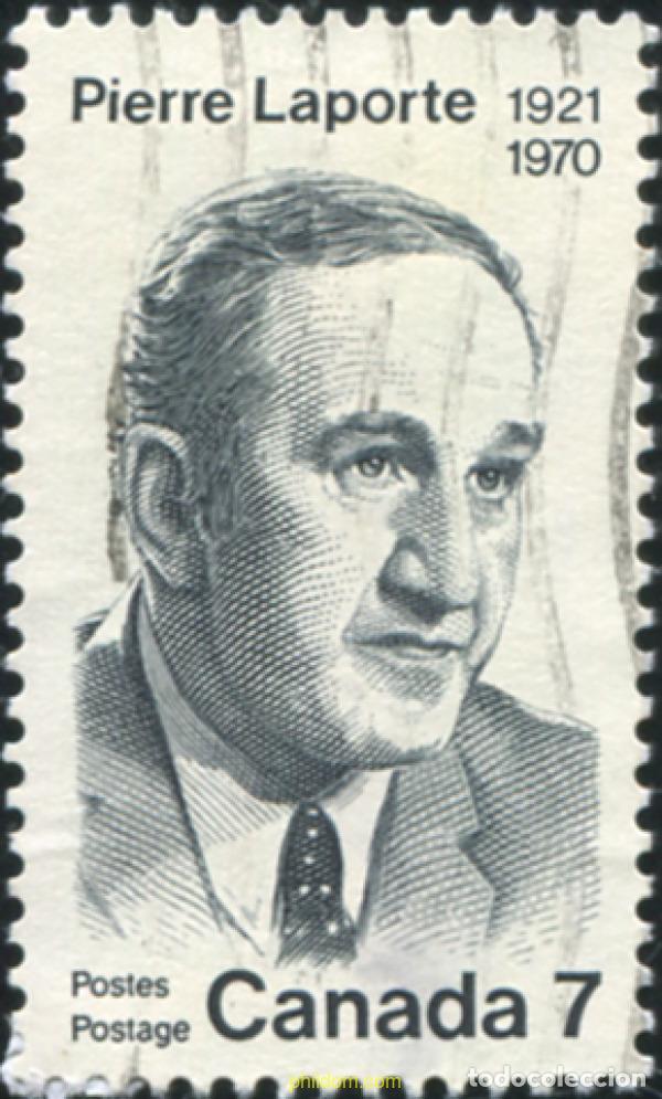 Sellos: 798046 USED CANADA 1971 1 ANIVERSARIO DEL ASESINATO DEL POLITICO PIERRE LAPORTE