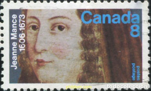 Stamps: 798050 USED CANADA 1973 300 ANIVERSARIO DE LA MUERTE DE JEANNE MANCE