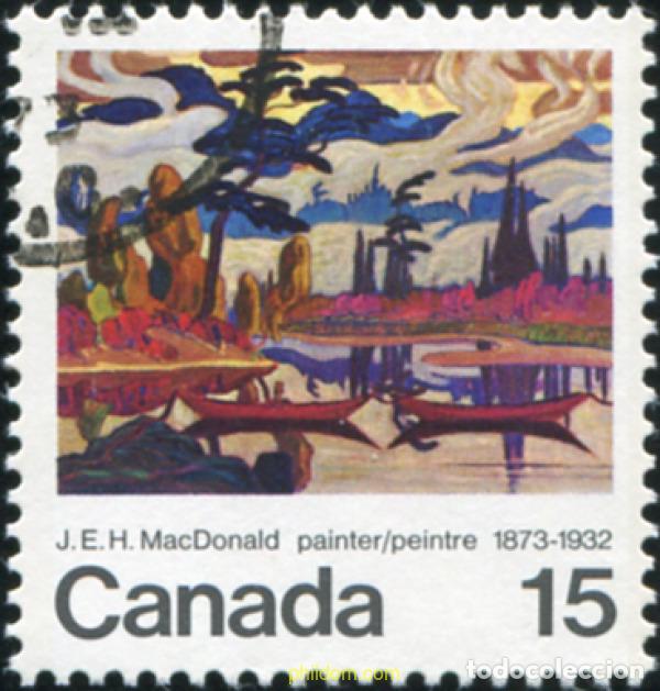 Sellos: 798052 USED CANADA 1973 CENTENARIO DEL NACIMIENTO DE J.E.H. MACDONALD