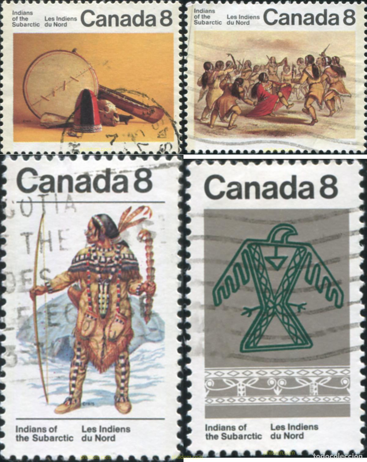 Sellos: 798060 USED CANADA 1975 INDIOS DEL NORTE