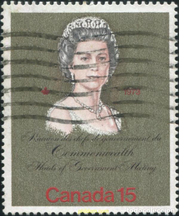 Sellos: 798109 USED CANADA 1973 VISITA REAL Y REUNION DE JEFES DEL GOBIERNO DE COMMONWEALTH, EN OTAWA
