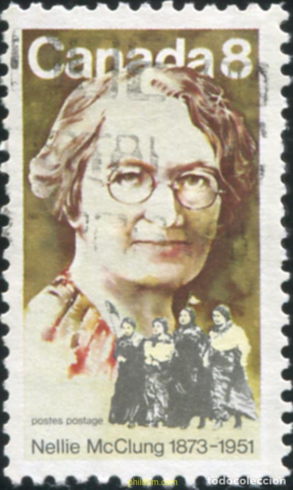 Sellos: 798110 USED CANADA 1973 CENTENARIO DEL NACIMIENTO DE NELLIE MCLUNG