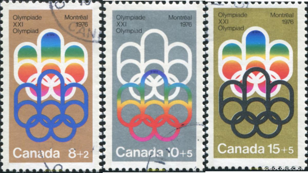 Sellos: 798112 USED CANADA 1974 21 JUEGOS OLIMPICOS VERANO MONTREAL 1976