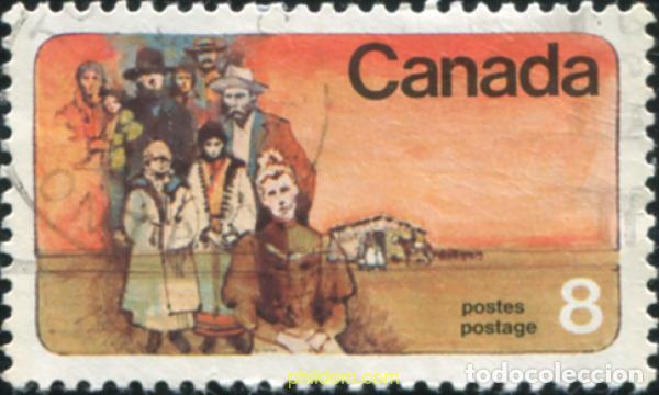 Sellos: 798128 USED CANADA 1974 CENTENARIO DE LA LLEGADA LOS COLONOS MINORITARIOS A MANITOBA