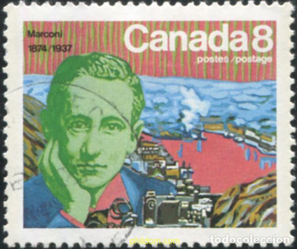 Sellos: 798135 USED CANADA 1974 CENTENARIO DEL NACIMIENTO DE GUGLIELMO MARCONI