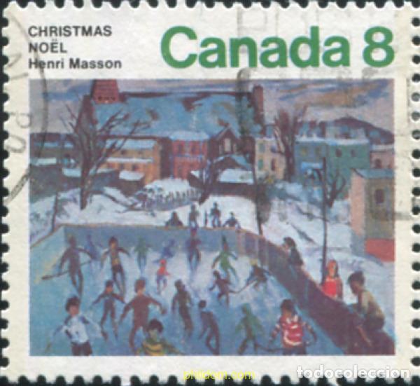 Sellos: 798133 USED CANADA 1974 NAVIDAD. CUADROS DE PINTORES CANADIENSES