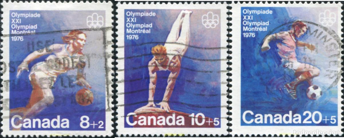 Sellos: 798143 USED CANADA 1976 21 JUEGOS OLIMPICOS VERANO MONTREAL 1976