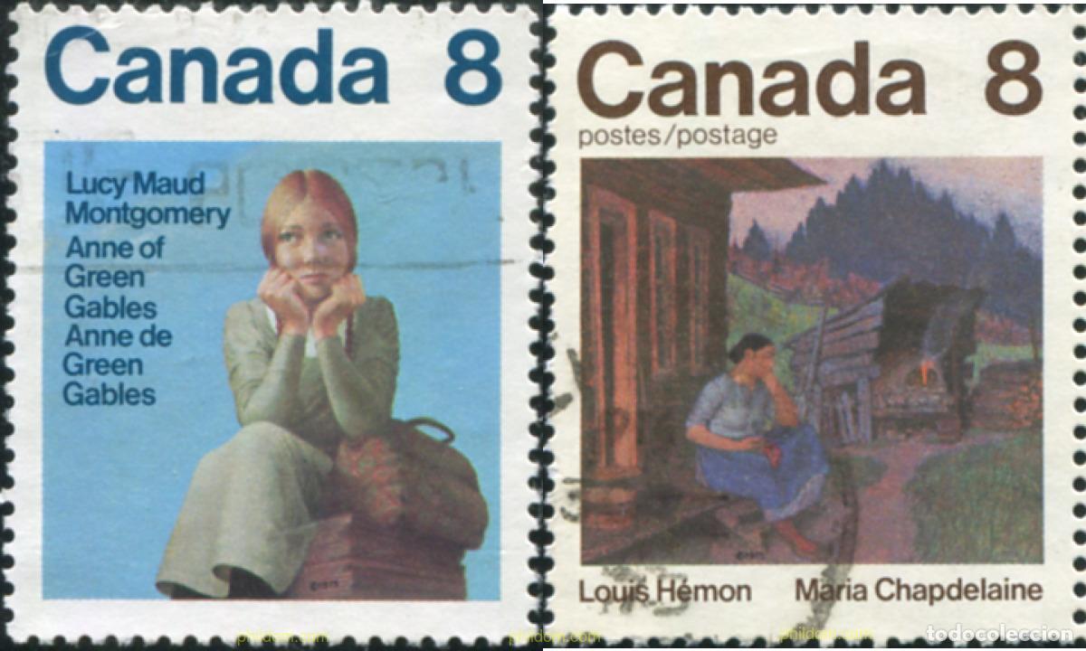 Sellos: 798157 USED CANADA 1975 ESCRITORES CANADIENSES